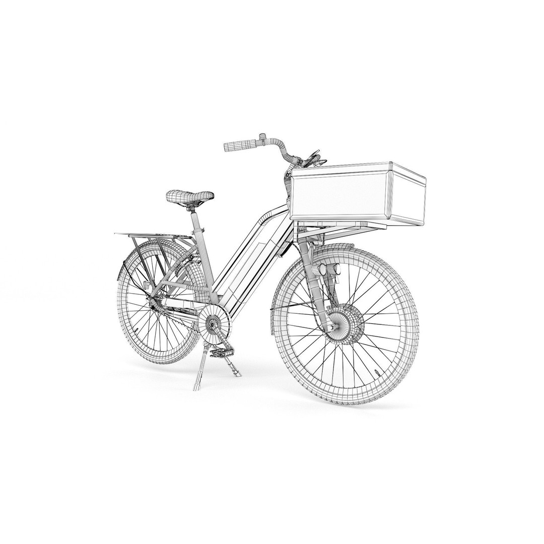 Just Eat E-Bike 3D Model – PBR Textured Delivery Vehicle, FBX, OBJ - View 10