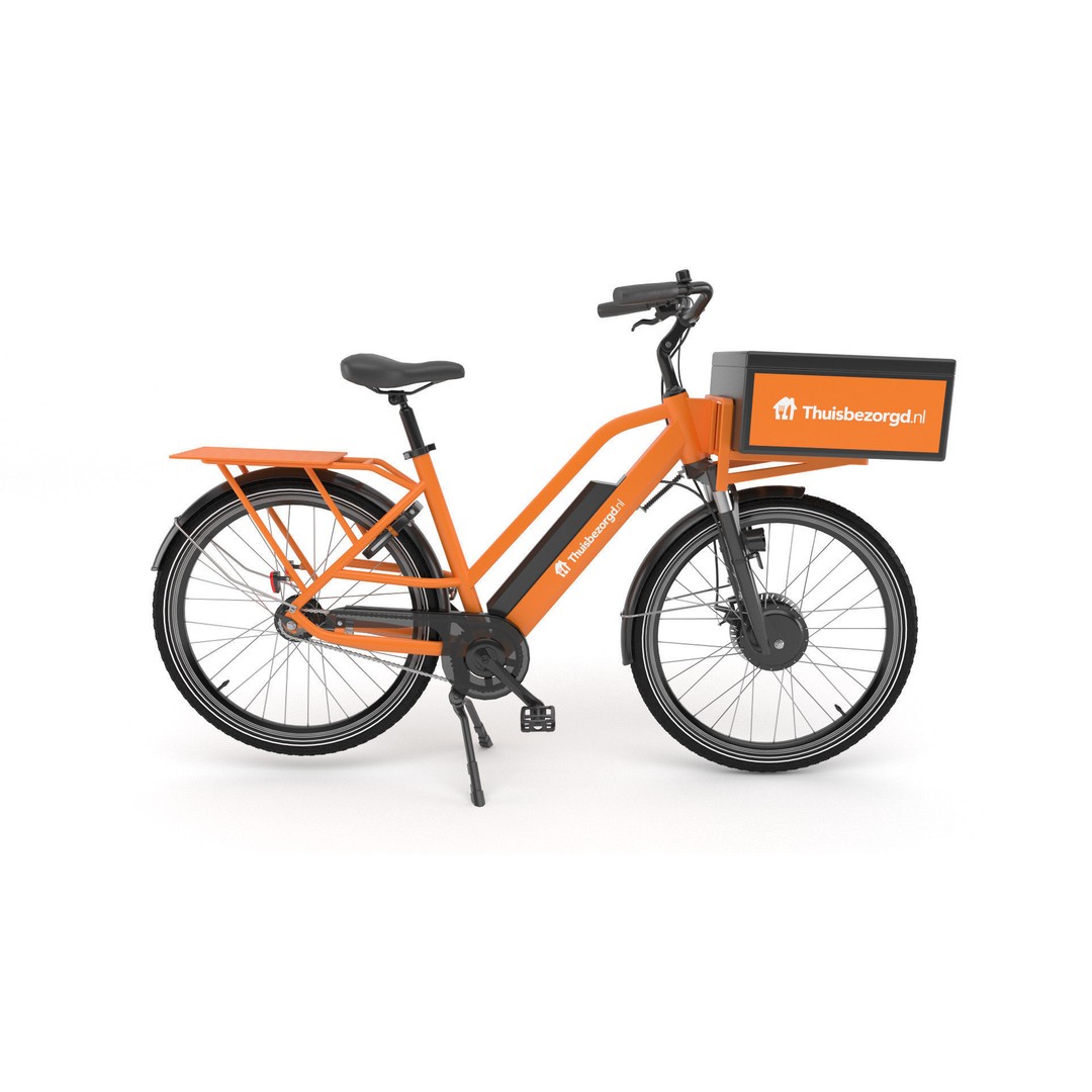 Just Eat E-Bike 3D Model – PBR Textured Delivery Vehicle, FBX, OBJ - View 4