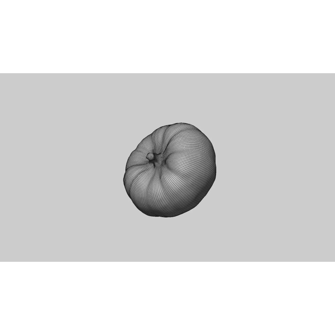 Decorative Pumpkin 3D Model – Realistic PBR Asset, FBX & OBJ Formats - View 10
