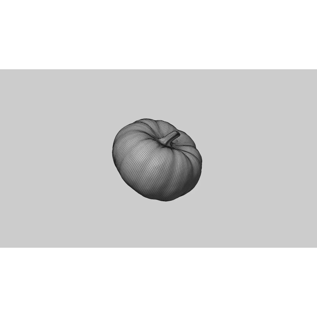 Decorative Pumpkin 3D Model – Realistic PBR Asset, FBX & OBJ Formats - View 8