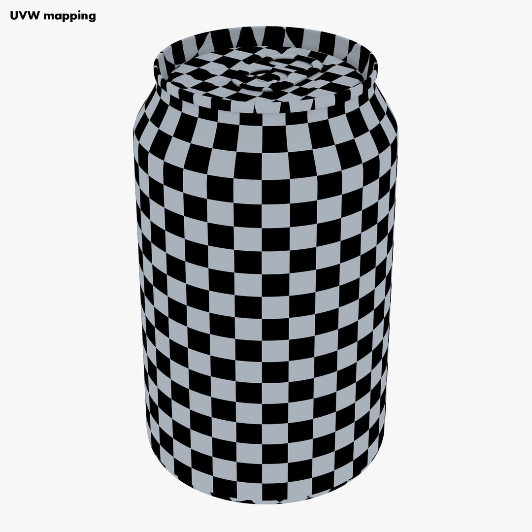 Aluminum Standard Can 330ml 3D Model – Realistic Beverage Asset, PBR Textures - View 26