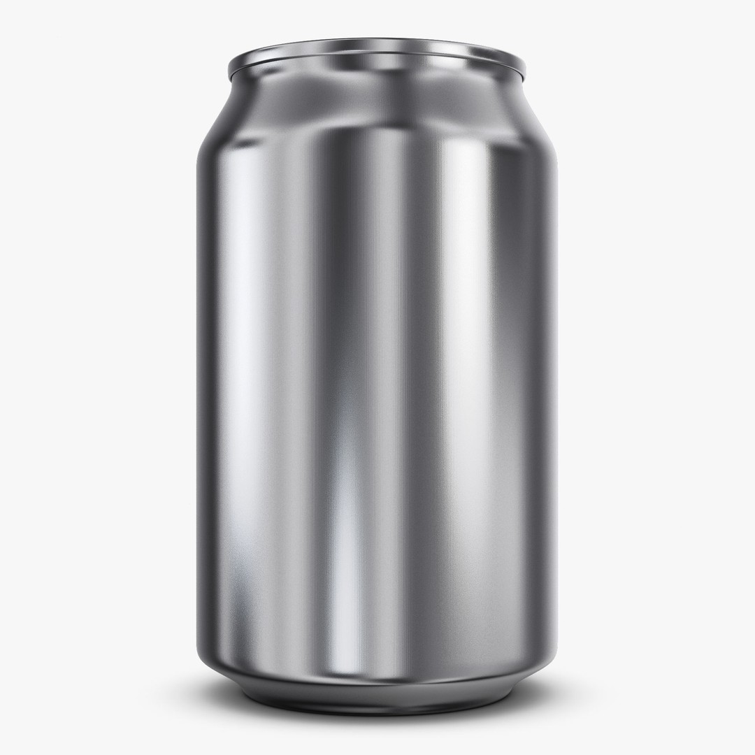 Aluminum Standard Can 330ml 3D Model – Realistic Beverage Asset, PBR Textures - View 3