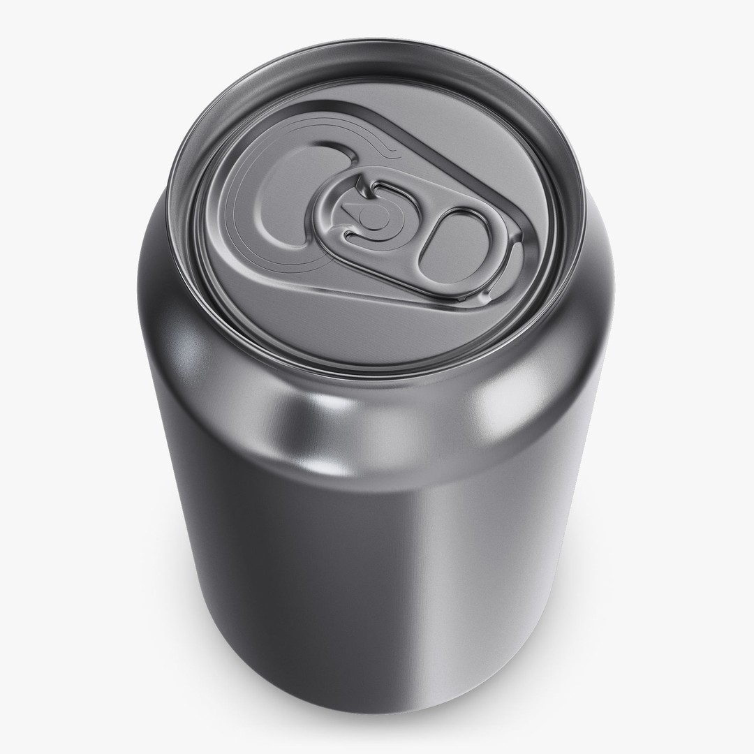 Aluminum Standard Can 330ml 3D Model – Realistic Beverage Asset, PBR Textures - View 4