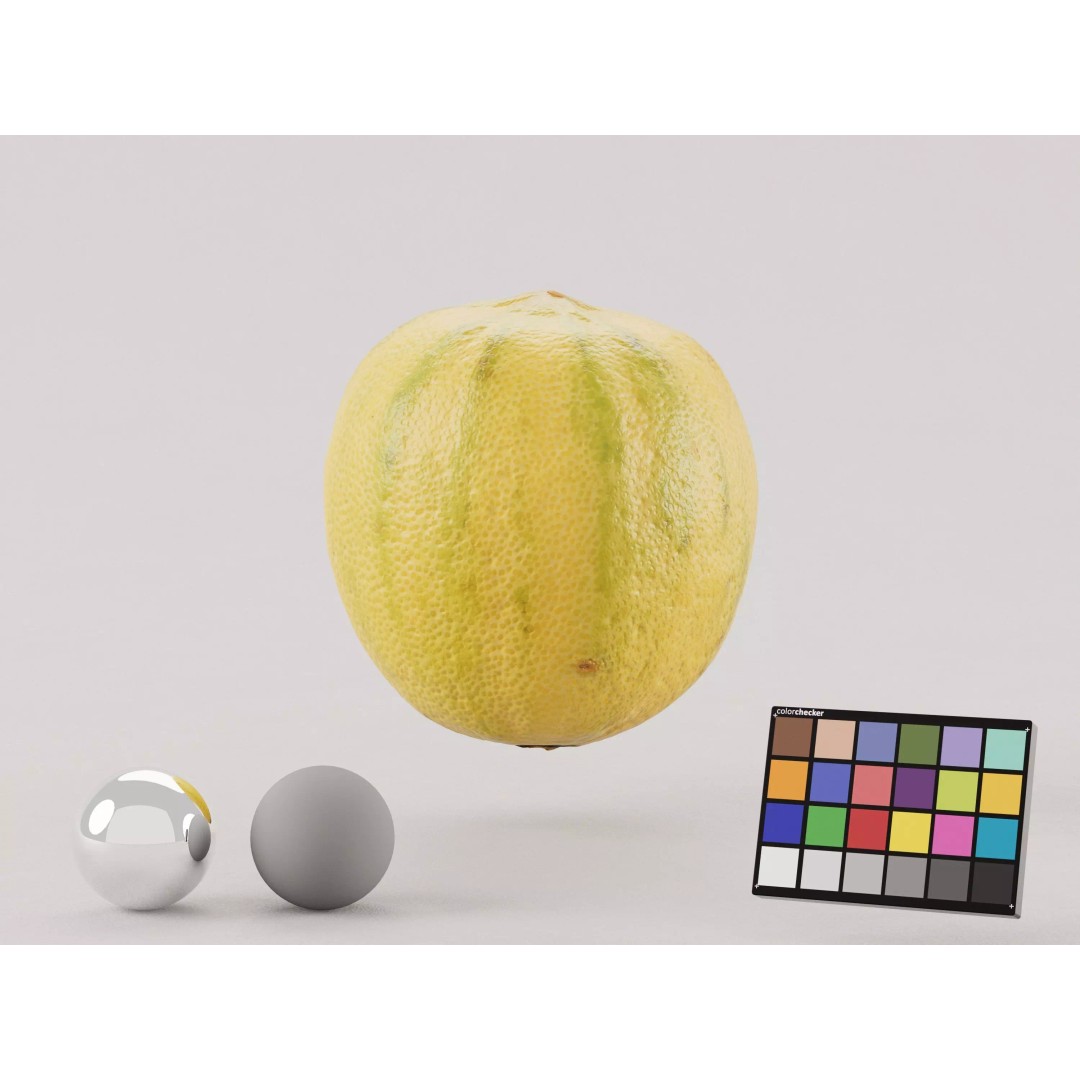 Pink Tiger Lemon 3D Model – Low Poly Photogrammetry Asset, FBX, OBJ - View 2