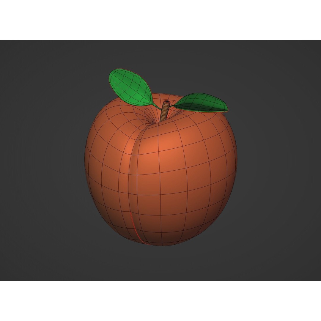 Cartoon Fruit Pack 3D Model – Low Poly Game Asset, FBX