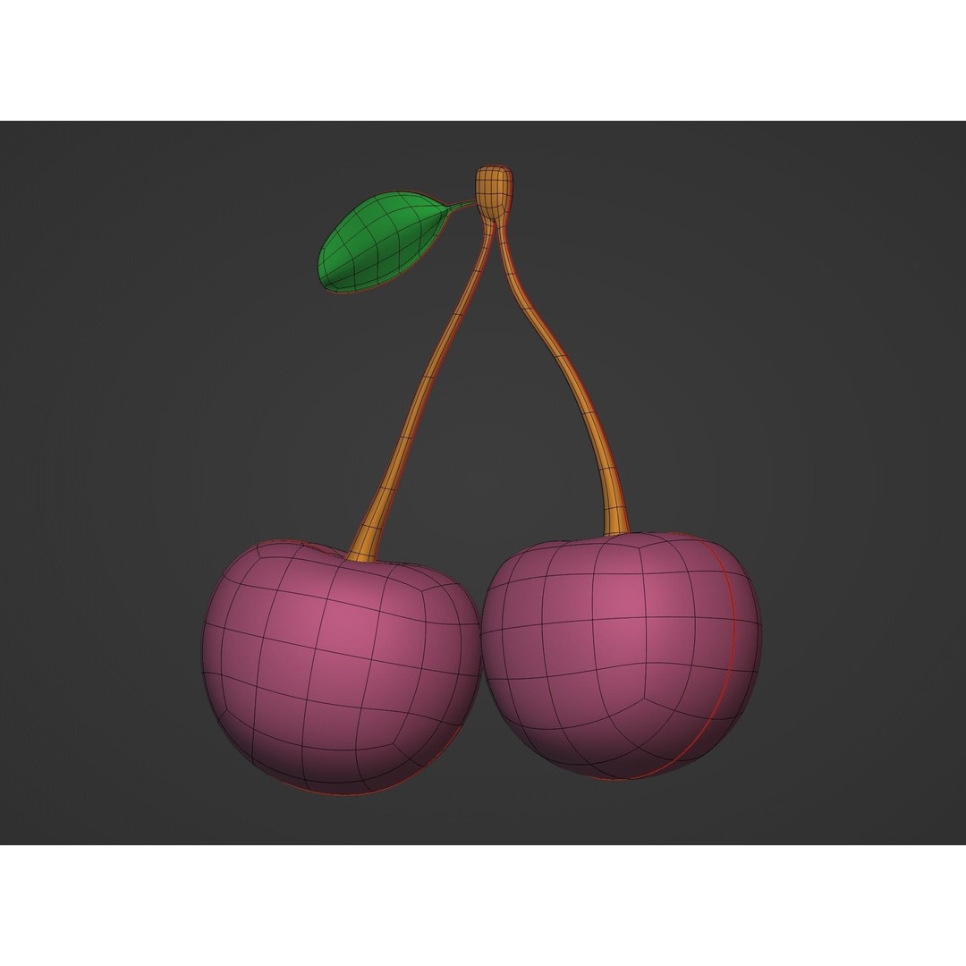 Cartoon Fruit Pack 3D Model – Low Poly Game Asset, FBX - View 12