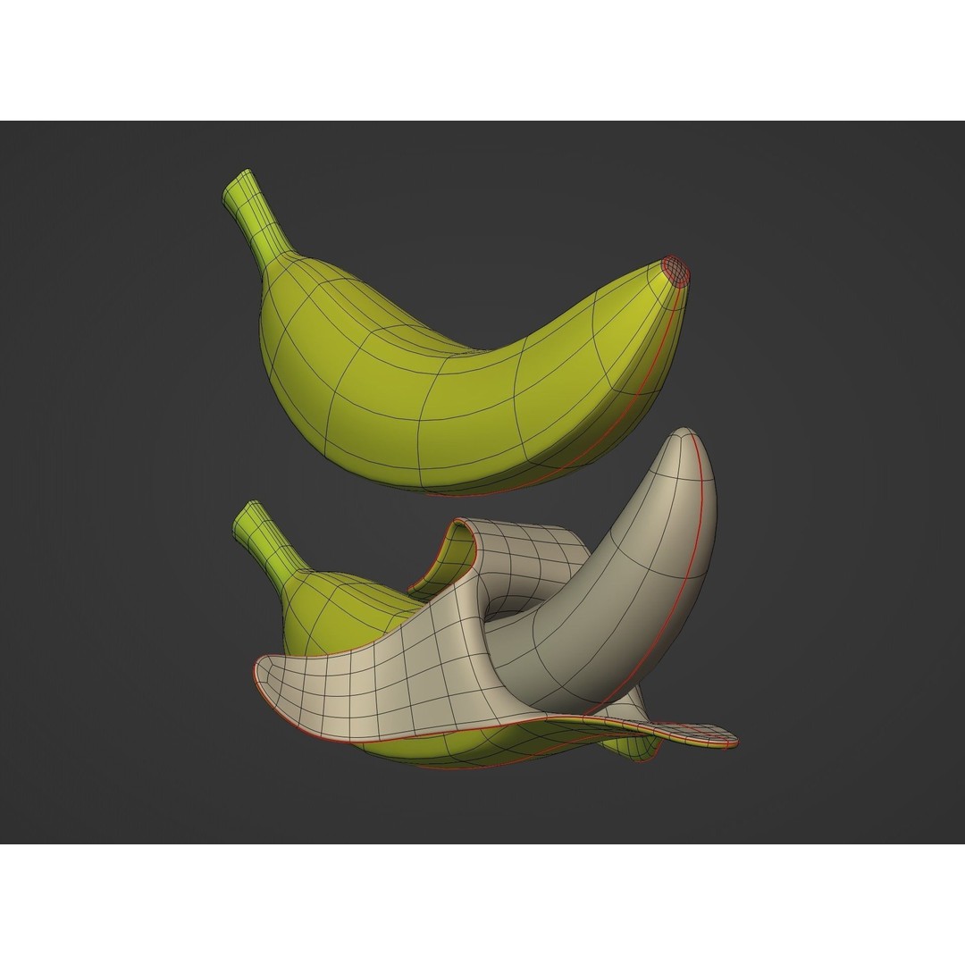 Cartoon Fruit Pack 3D Model – Low Poly Game Asset, FBX - View 13