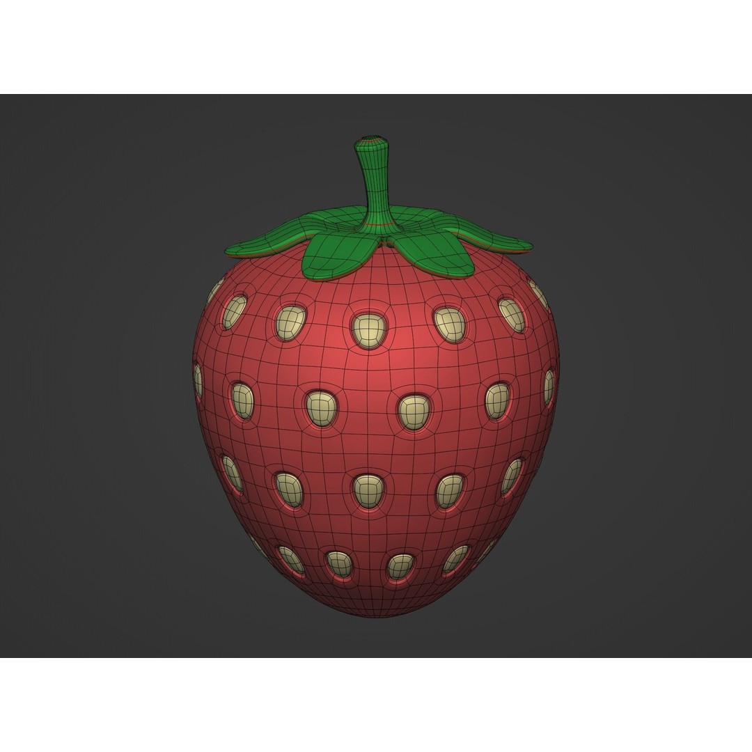 Cartoon Fruit Pack 3D Model – Low Poly Game Asset, FBX - View 16
