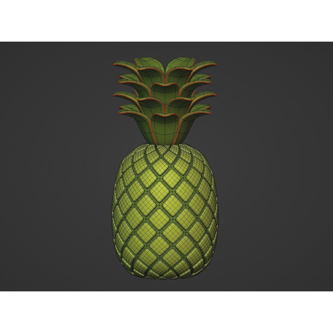 Cartoon Fruit Pack 3D Model – Low Poly Game Asset, FBX - View 17