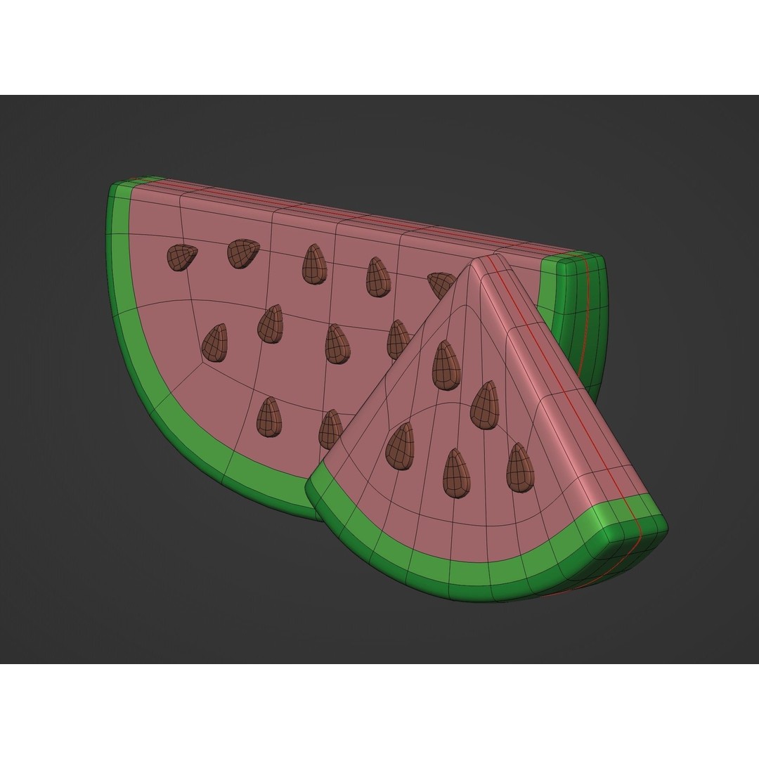 Cartoon Fruit Pack 3D Model – Low Poly Game Asset, FBX - View 19