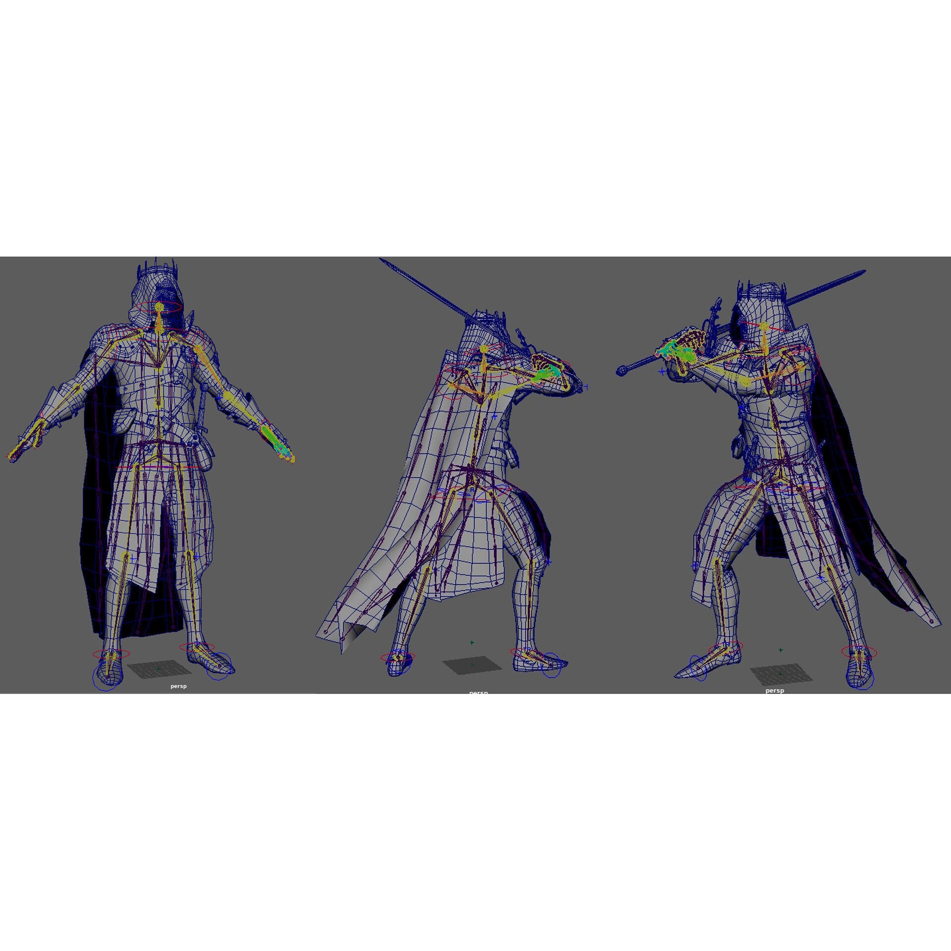 Dark Age Knight - Low-Poly Game-Ready 3D Model