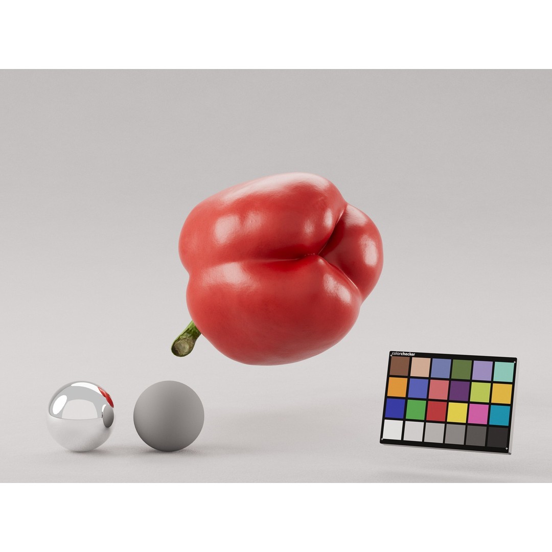 Bell Pepper 3D Model – Realistic Vegetable Asset, PBR Textures, FBX - View 7