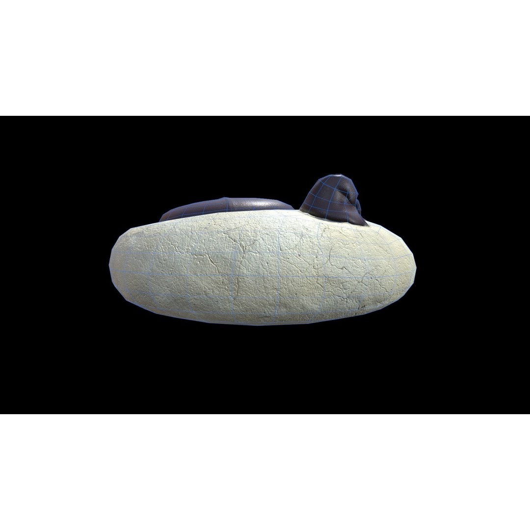 Paw Cookie 3D Model – Low Poly PBR Food Asset, FBX - View 10