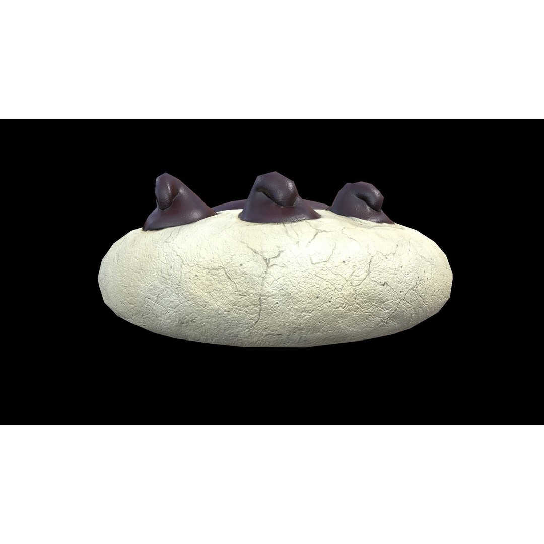 Paw Cookie 3D Model – Low Poly PBR Food Asset, FBX - View 7