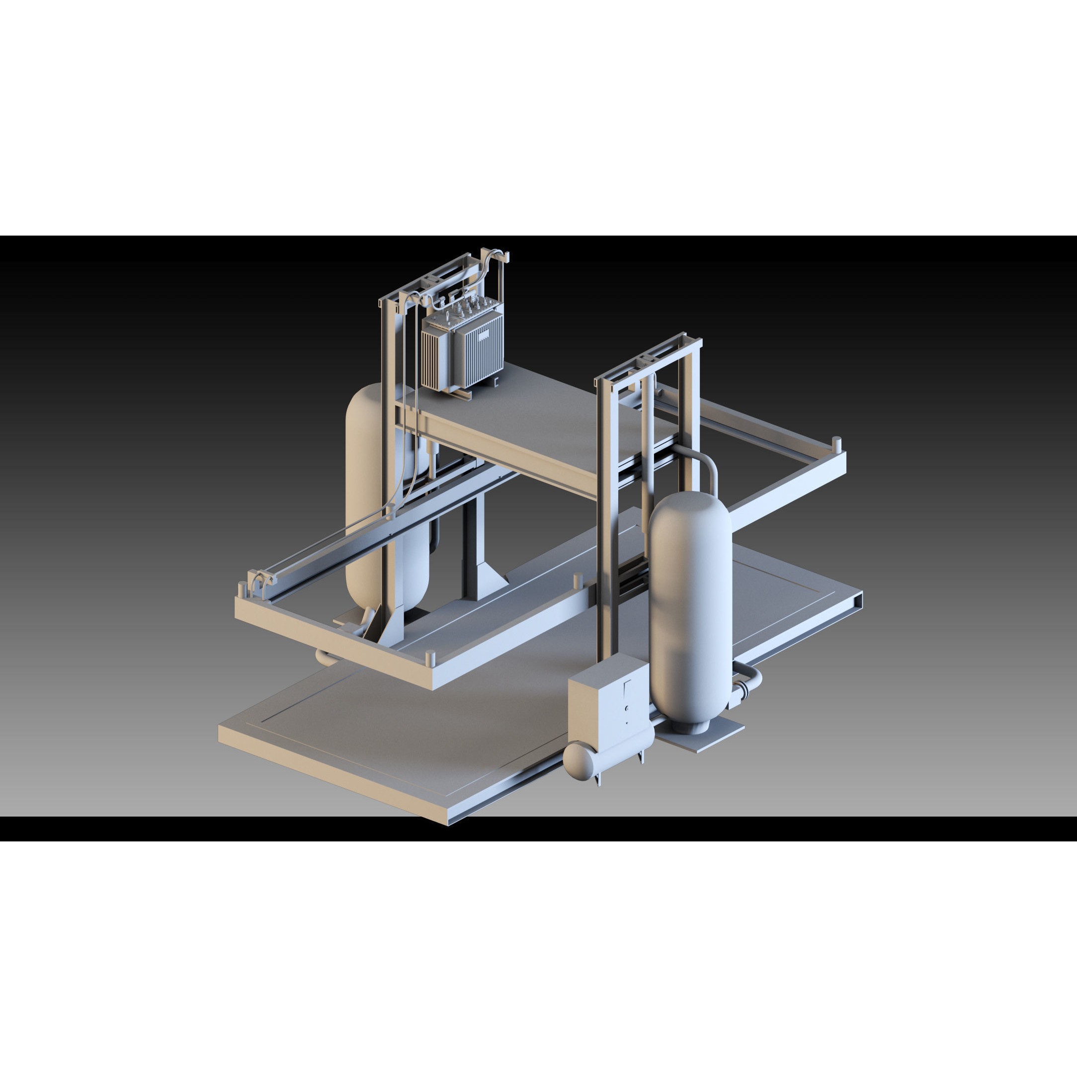 Factory Props Collection - High-Detail 3D Model - View 10