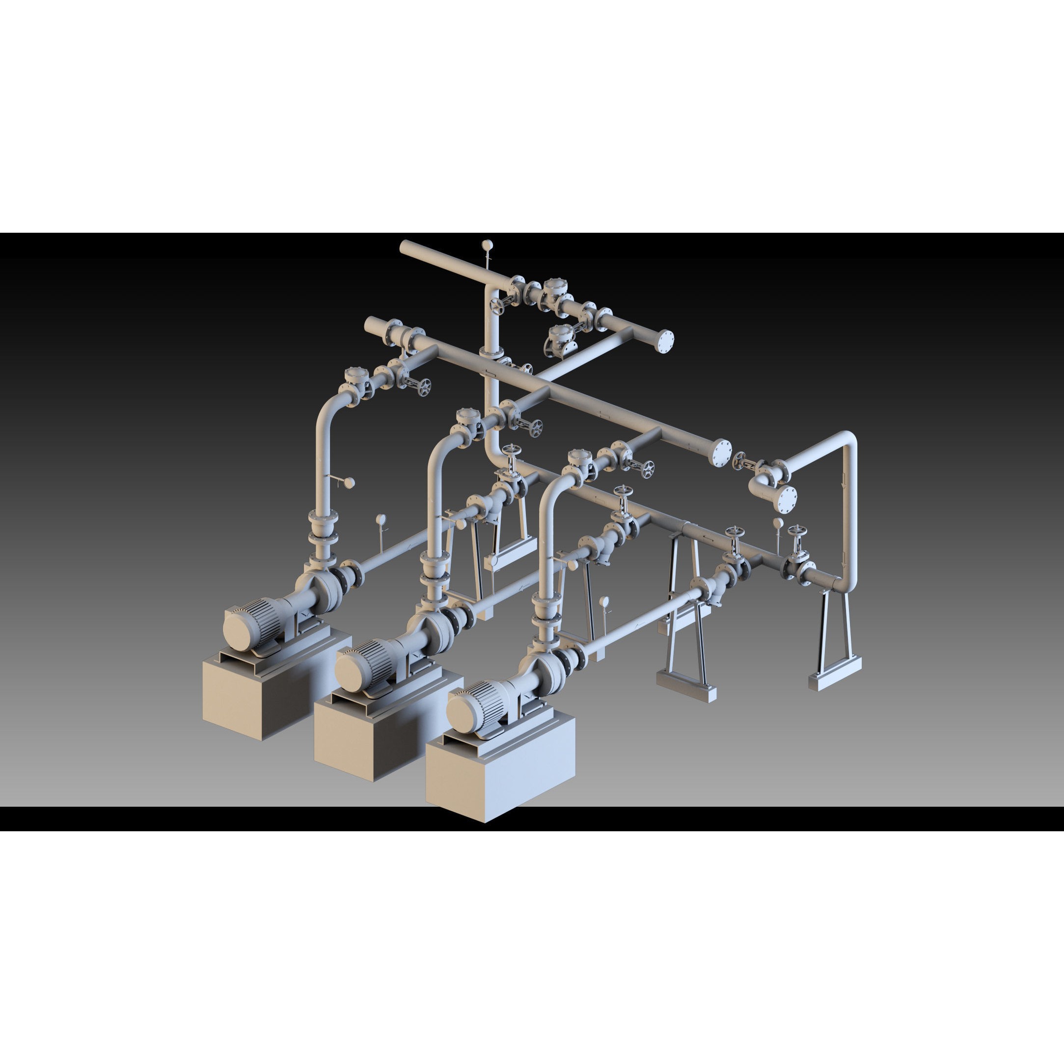 Factory Props Collection - High-Detail 3D Model - View 3