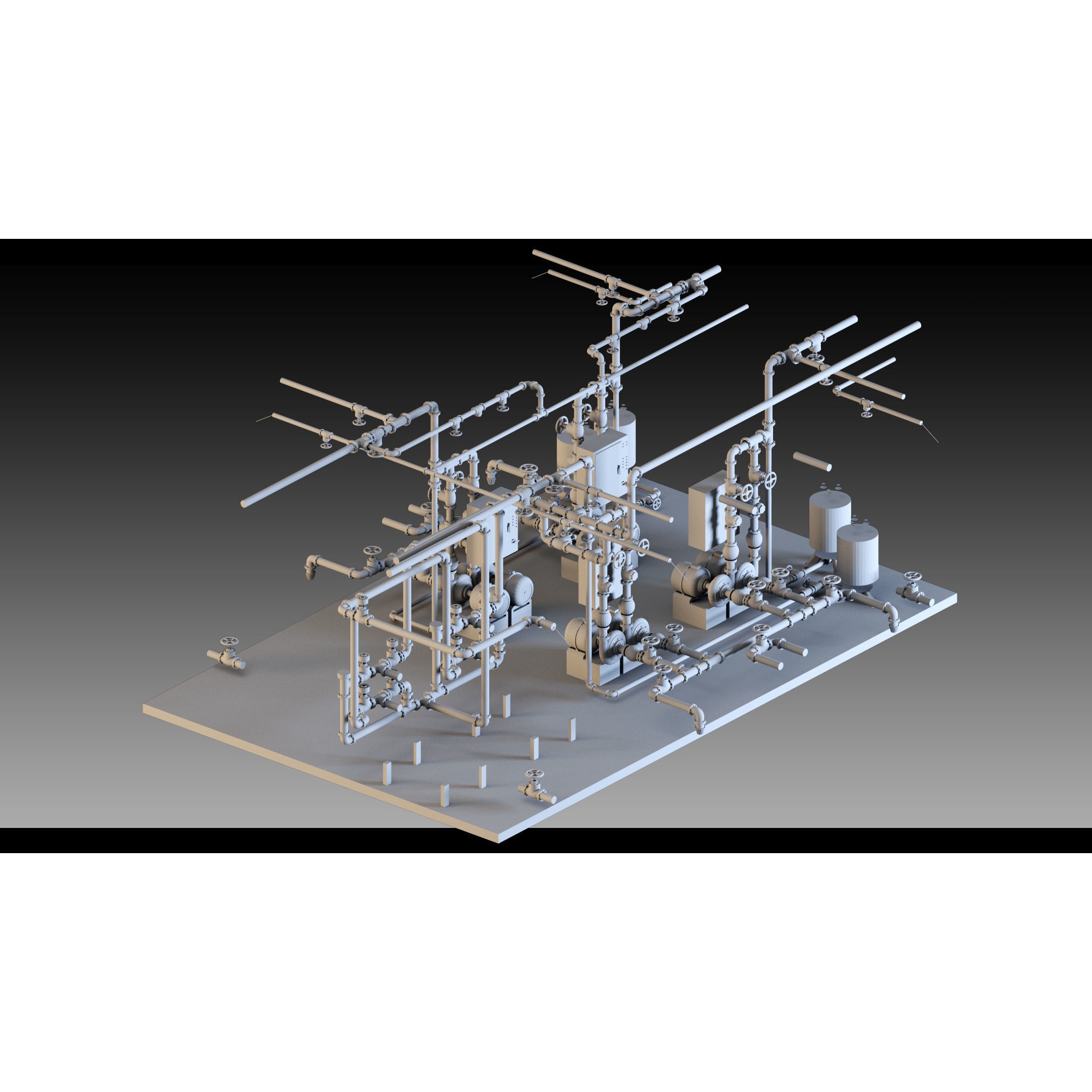 Factory Props Collection - High-Detail 3D Model - View 4