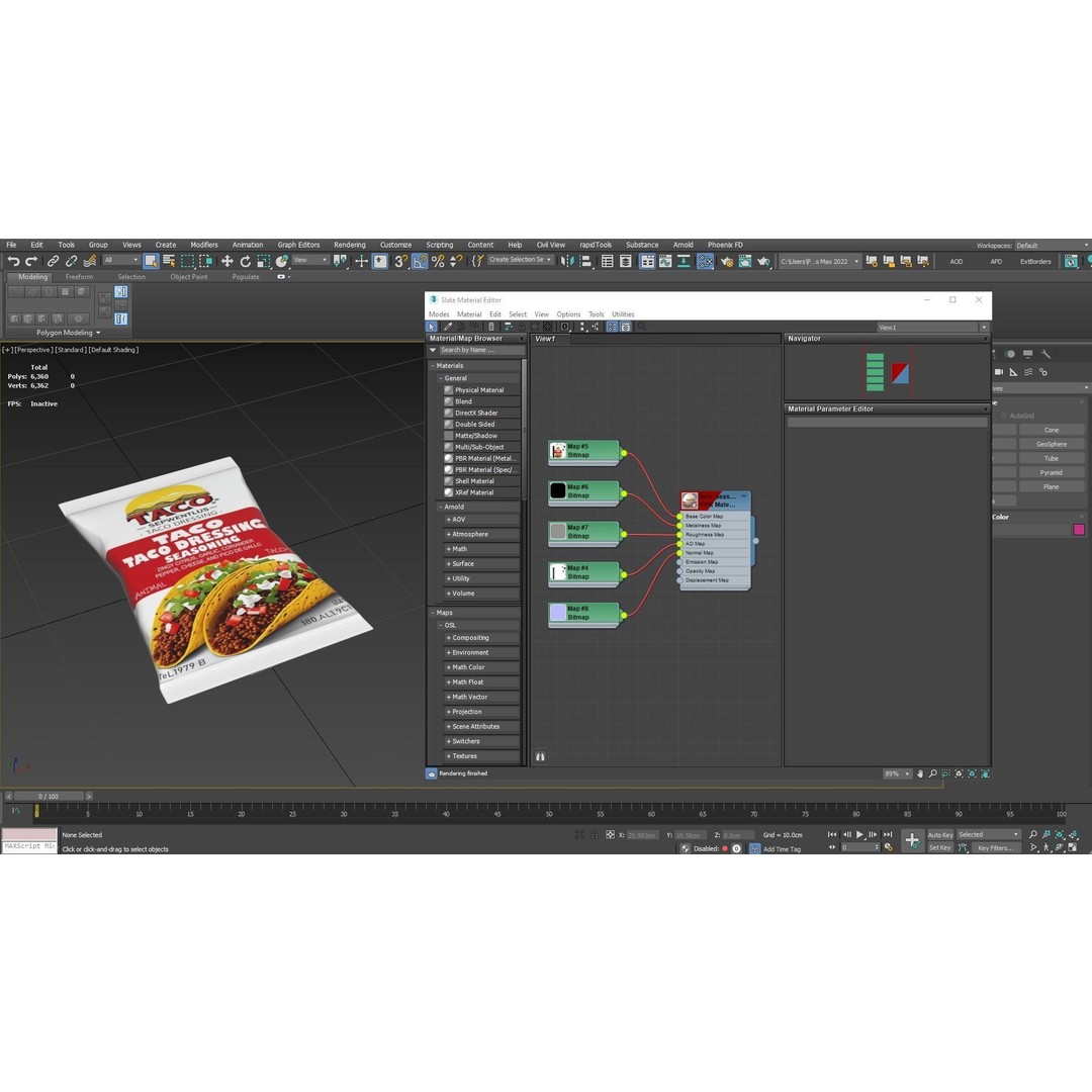 Taco Seasoning Pack 3D Model – Low Poly PBR Kitchen Asset, FBX
