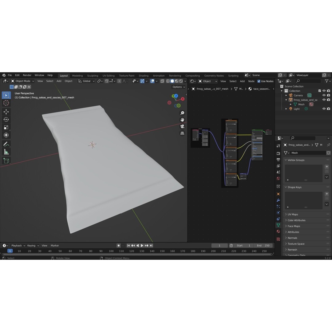 Taco Seasoning Pack 3D Model – Low Poly PBR Kitchen Asset, FBX - View 8