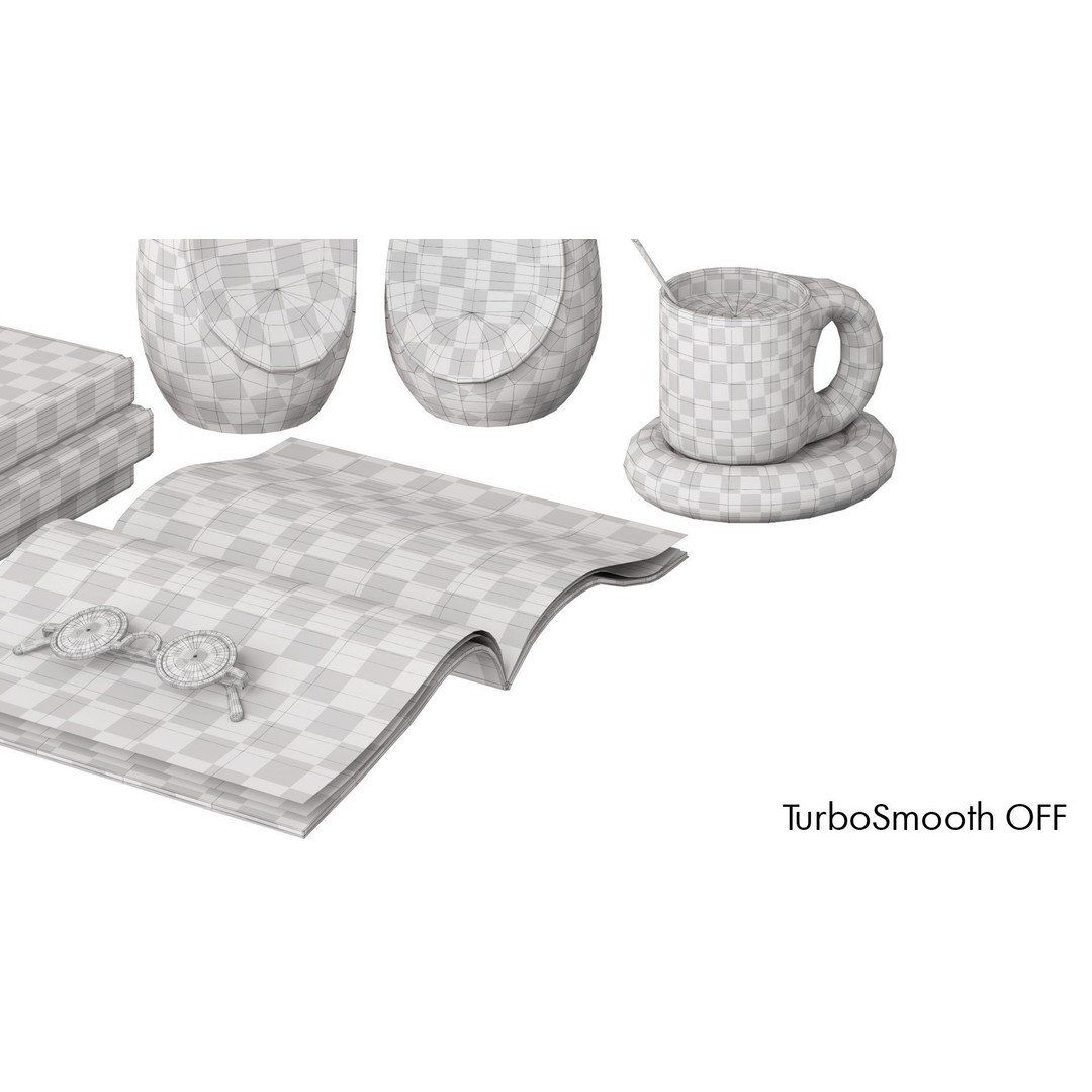 Decorative Branches 3D Model – Eco Minimalist Interior Asset, FBX