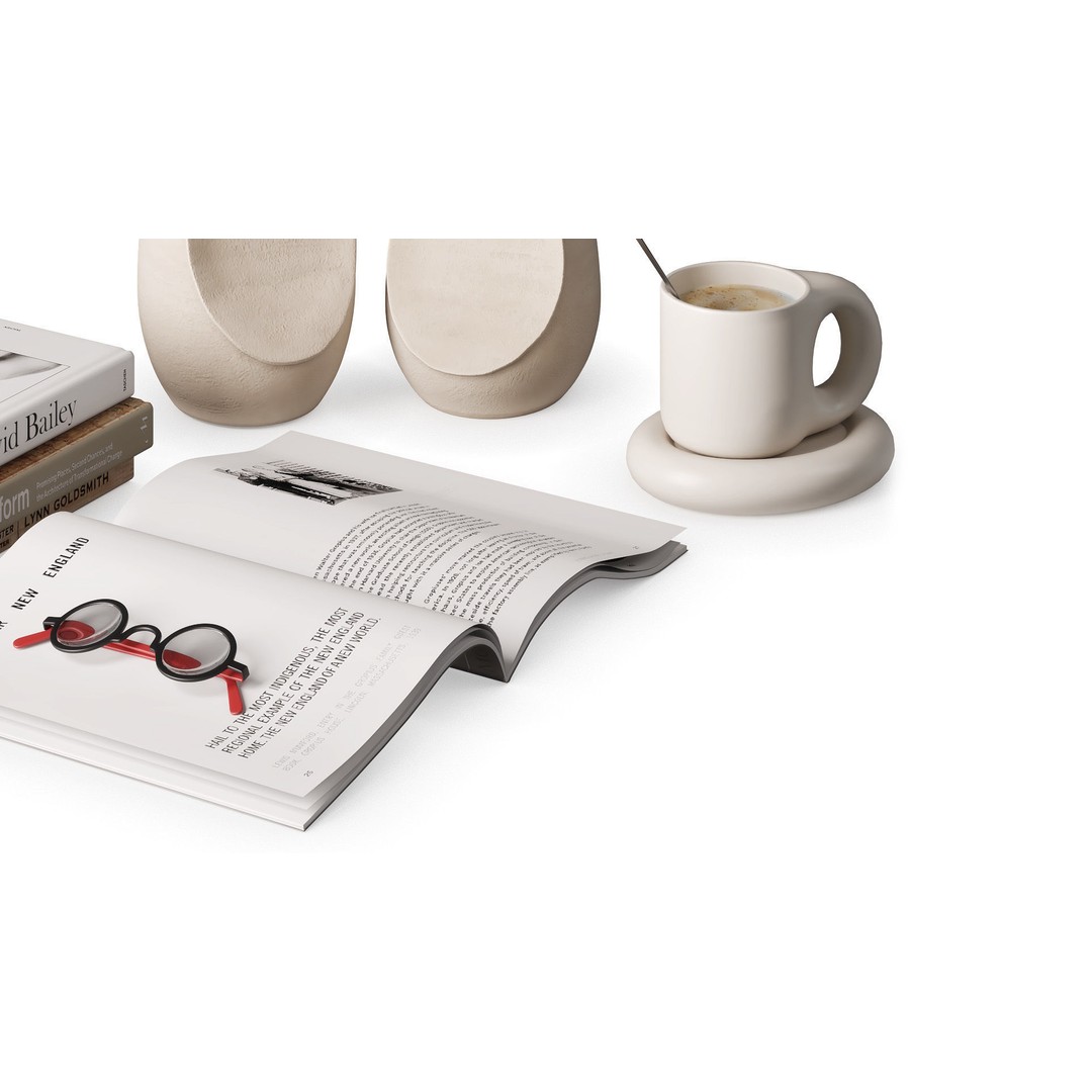 Decorative Branches 3D Model – Eco Minimalist Interior Asset, FBX - View 5