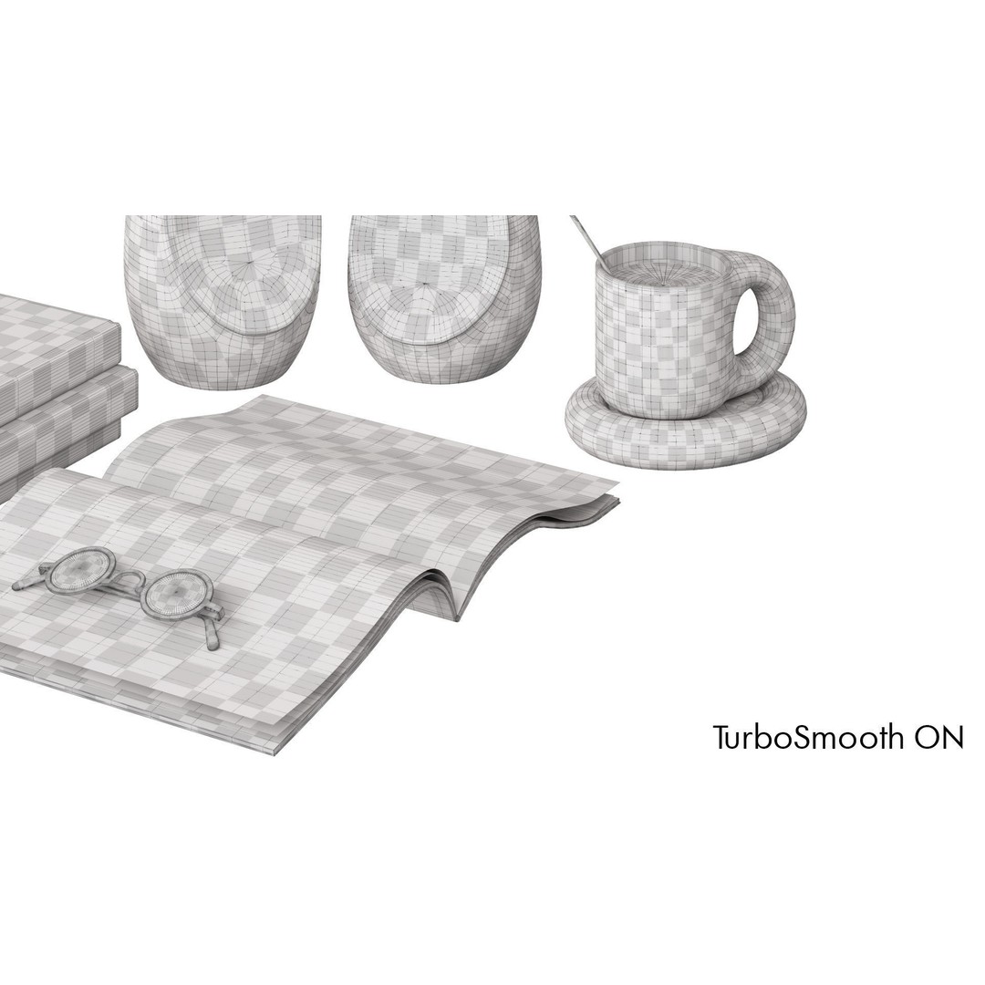 Decorative Branches 3D Model – Eco Minimalist Interior Asset, FBX - View 9