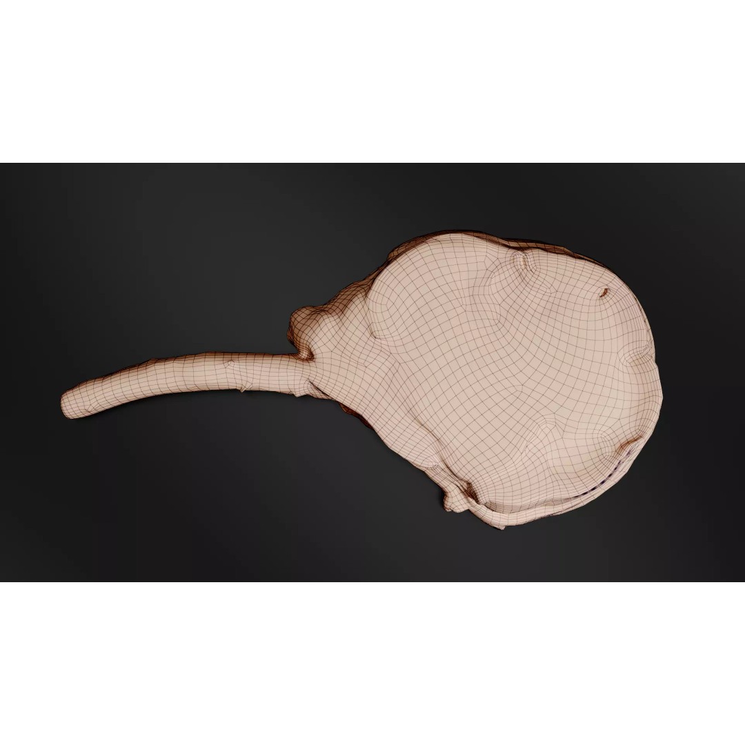 Grilled Bone-In Steak 3D Model – Low Poly PBR Asset for Games