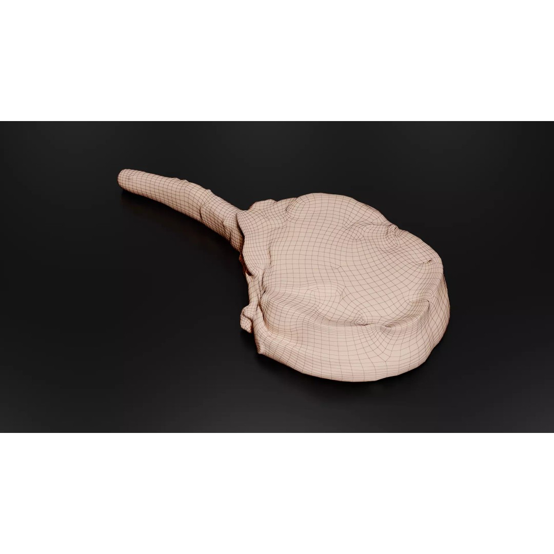 Grilled Bone-In Steak 3D Model – Low Poly PBR Asset for Games - View 14