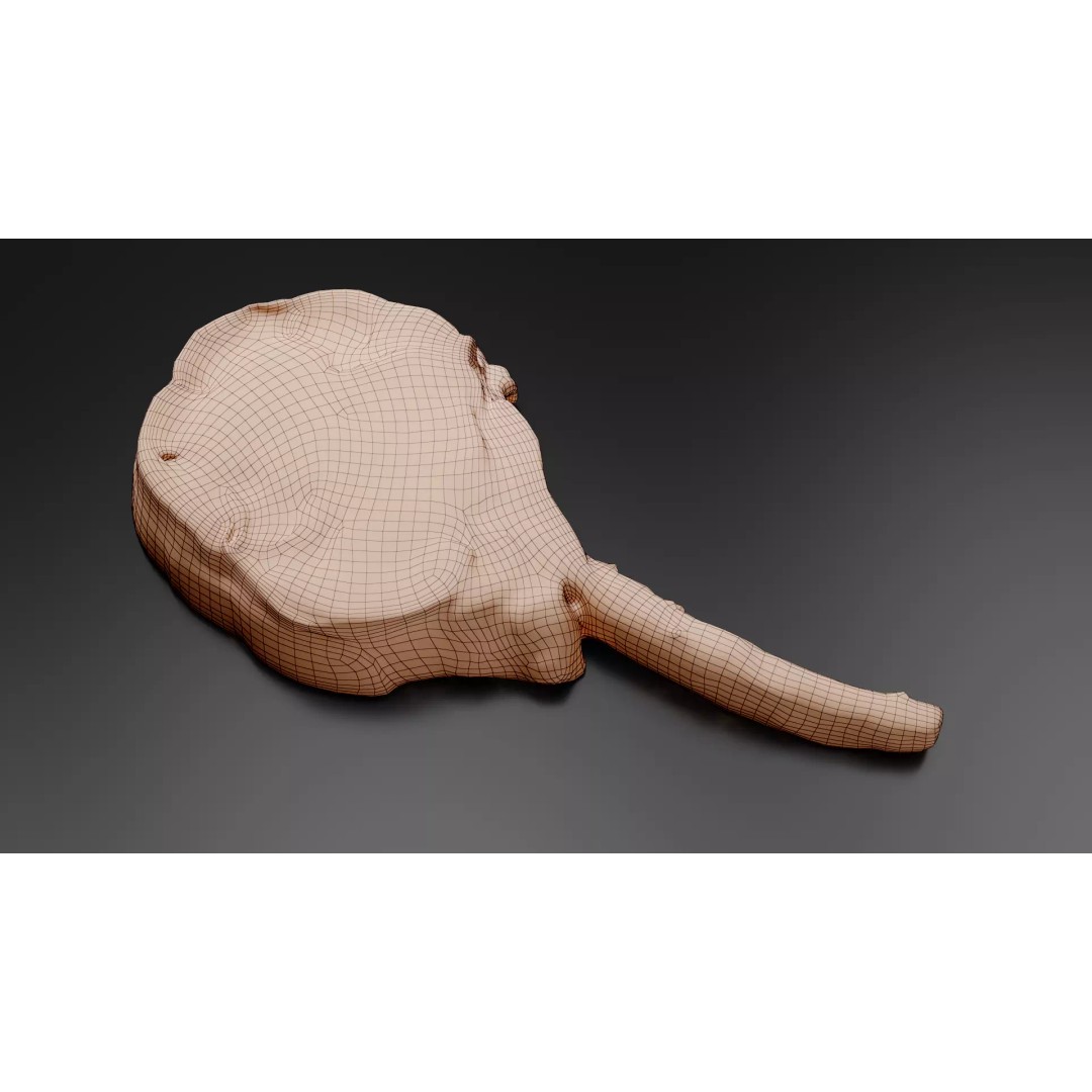Grilled Bone-In Steak 3D Model – Low Poly PBR Asset for Games - View 15
