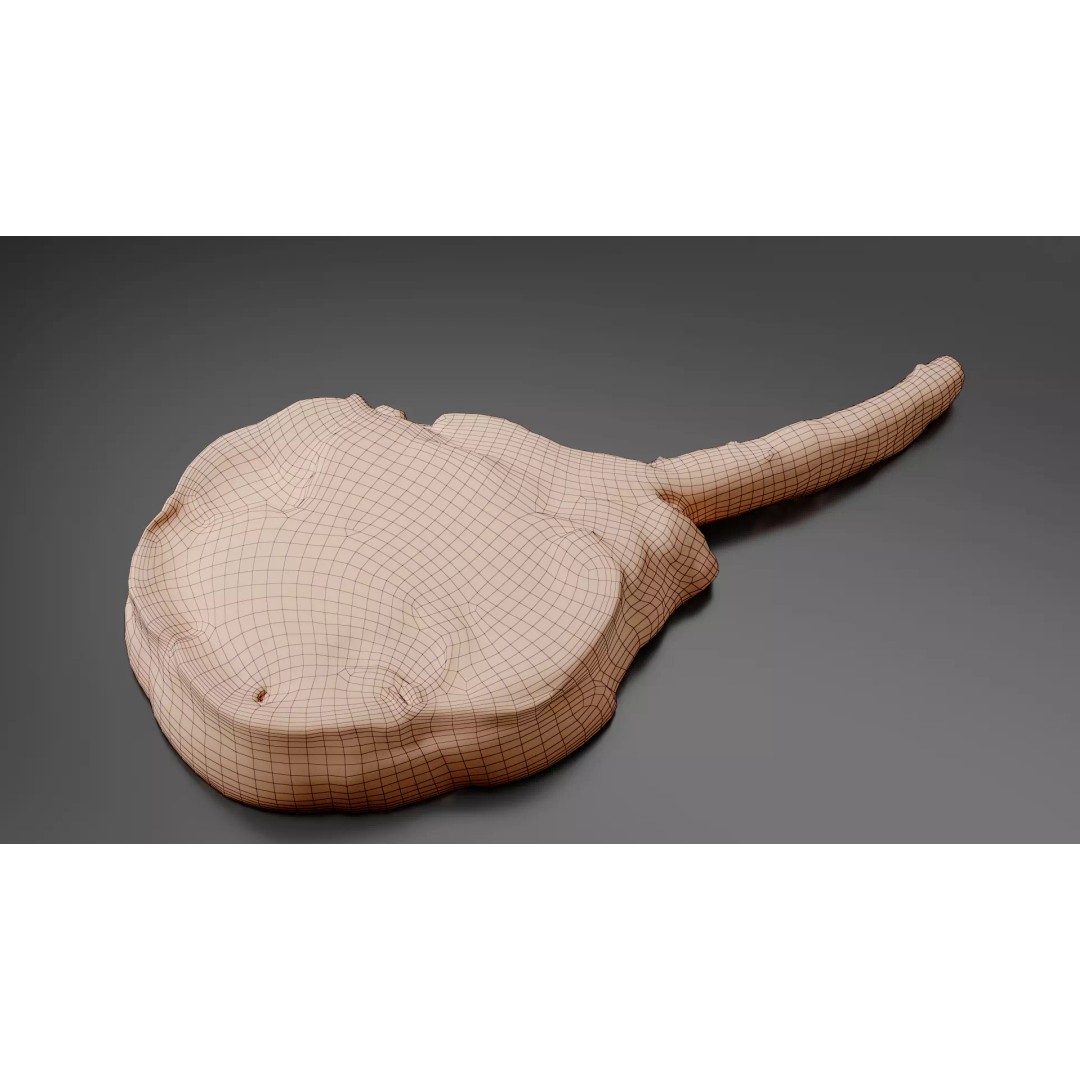 Grilled Bone-In Steak 3D Model – Low Poly PBR Asset for Games - View 16