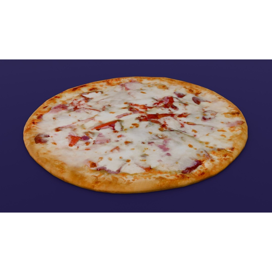 Pizza 3D Model – Low Poly Game Asset with PBR Textures, FBX