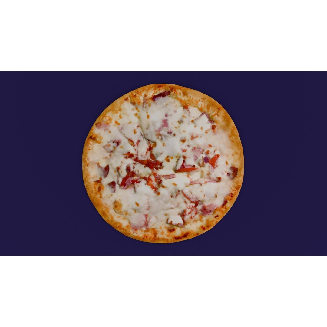 Pizza 3D Model – Low Poly Game Asset with PBR Textures, FBX - View 20