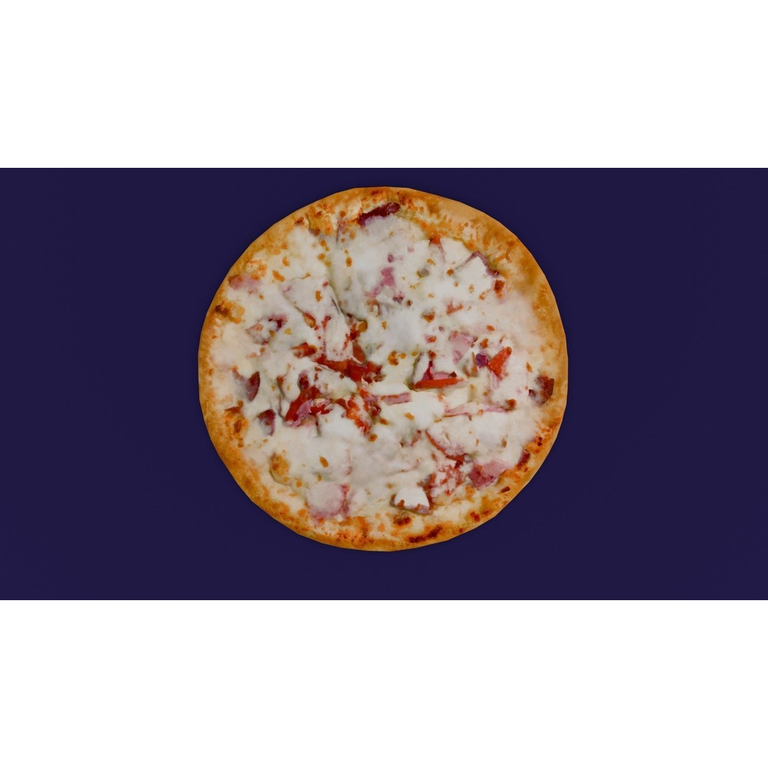 Pizza 3D Model – Low Poly Game Asset with PBR Textures, FBX - View 22