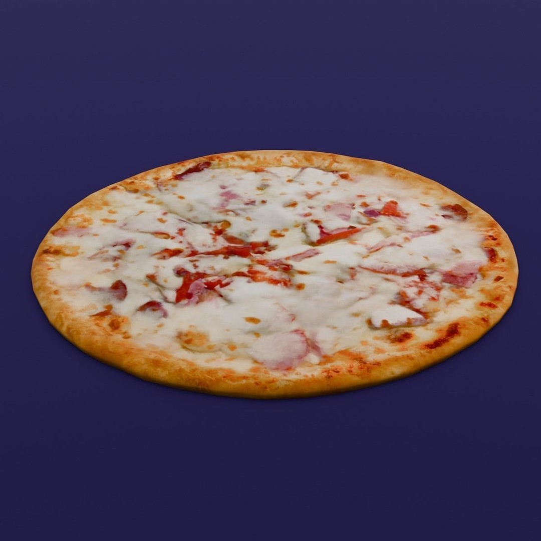 Pizza 3D Model – Low Poly Game Asset with PBR Textures, FBX - View 7