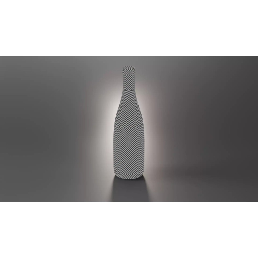 Wine Bottle 3D Model – High-Quality Realistic Mockup with PBR Textures - View 11