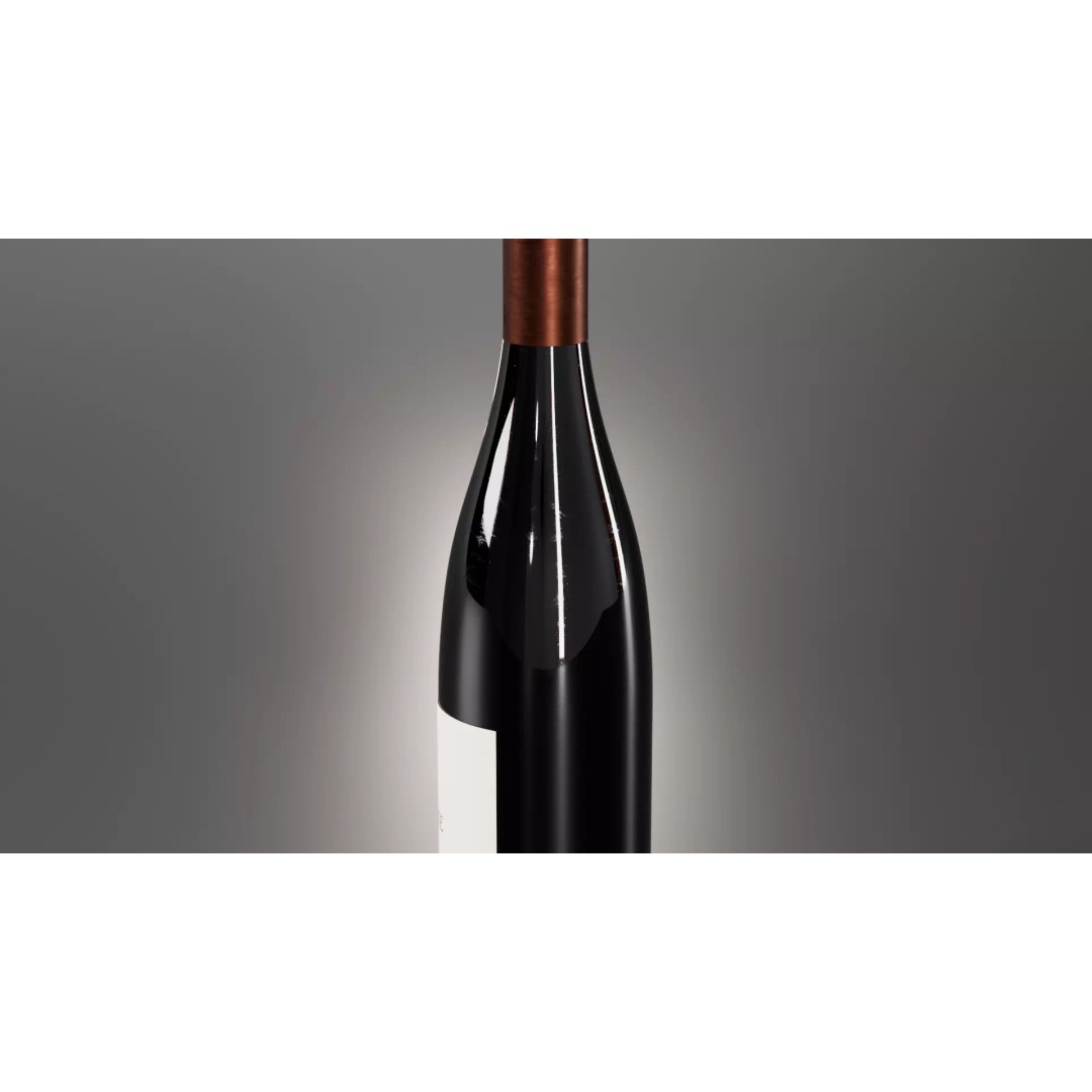 Wine Bottle 3D Model – High-Quality Realistic Mockup with PBR Textures - View 5