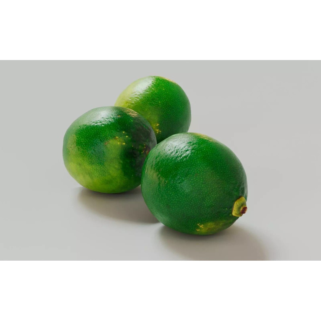 Lime 3D Model – Realistic Fruit Asset with PBR Textures, Blender - View 11