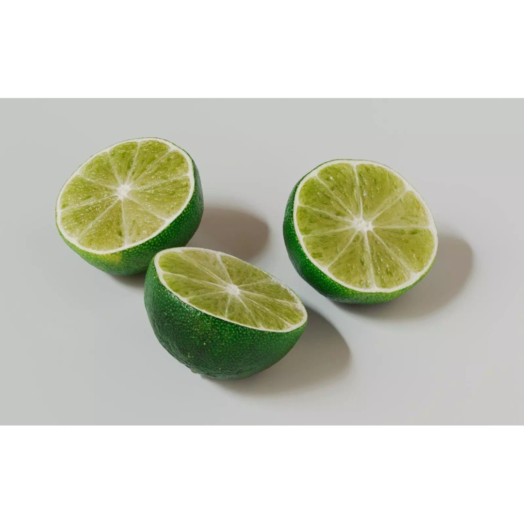 Lime 3D Model – Realistic Fruit Asset with PBR Textures, Blender - View 15