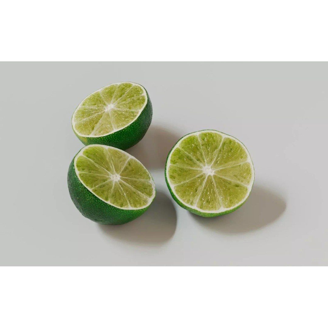 Lime 3D Model – Realistic Fruit Asset with PBR Textures, Blender - View 16