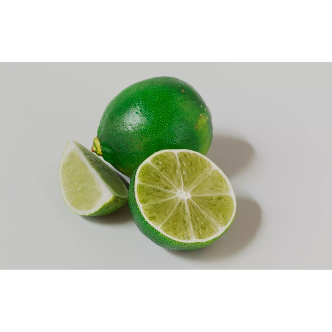 Lime 3D Model – Realistic Fruit Asset with PBR Textures, Blender - View 3