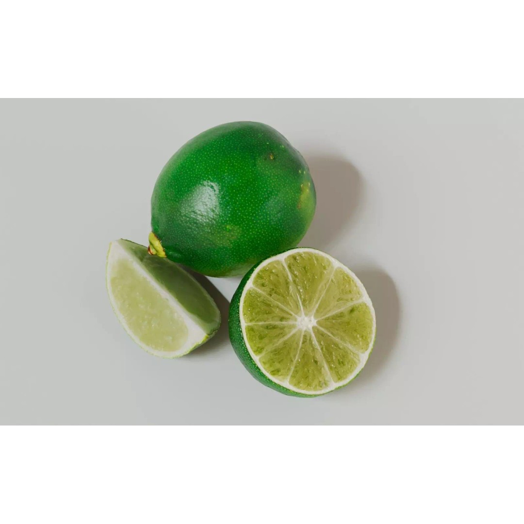 Lime 3D Model – Realistic Fruit Asset with PBR Textures, Blender - View 4