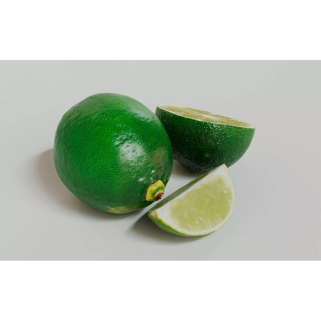 Lime 3D Model – Realistic Fruit Asset with PBR Textures, Blender - View 6