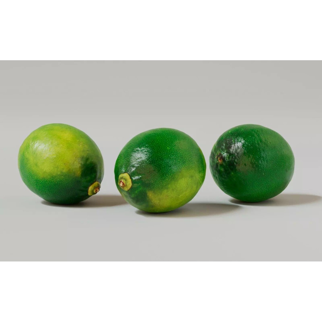 Lime 3D Model – Realistic Fruit Asset with PBR Textures, Blender - View 8