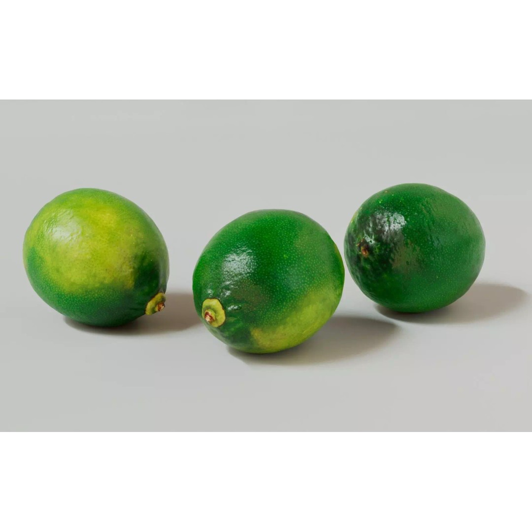 Lime 3D Model – Realistic Fruit Asset with PBR Textures, Blender - View 9