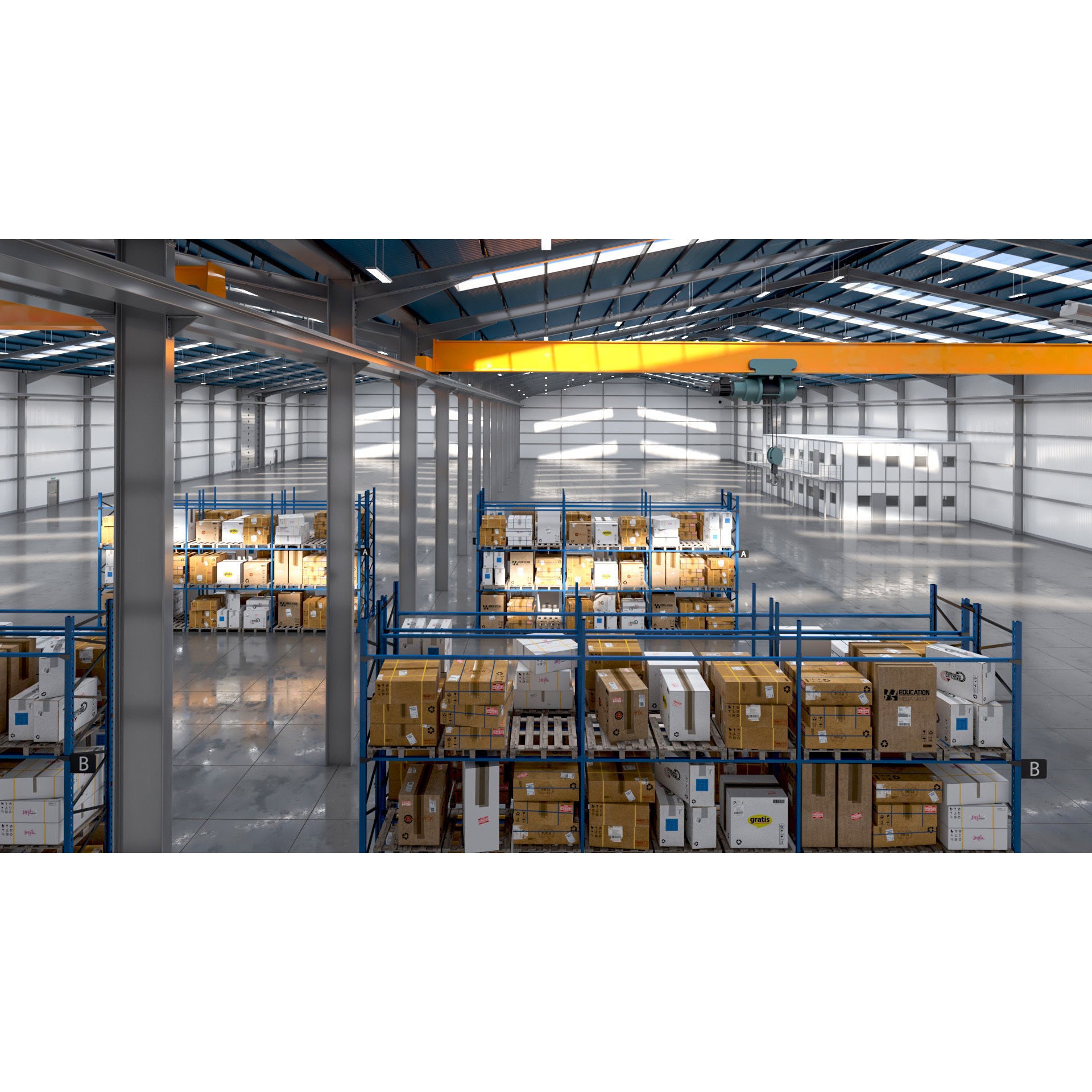 Warehouse 2 Box - Game-Ready 3D Model - View 13