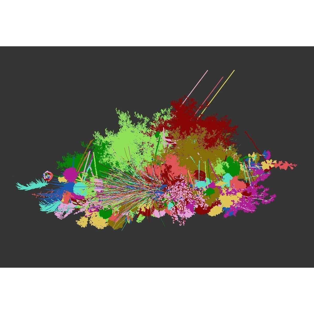 Flower 3D Model – Decorative Arrangement for Events, FBX, OBJ - View 5