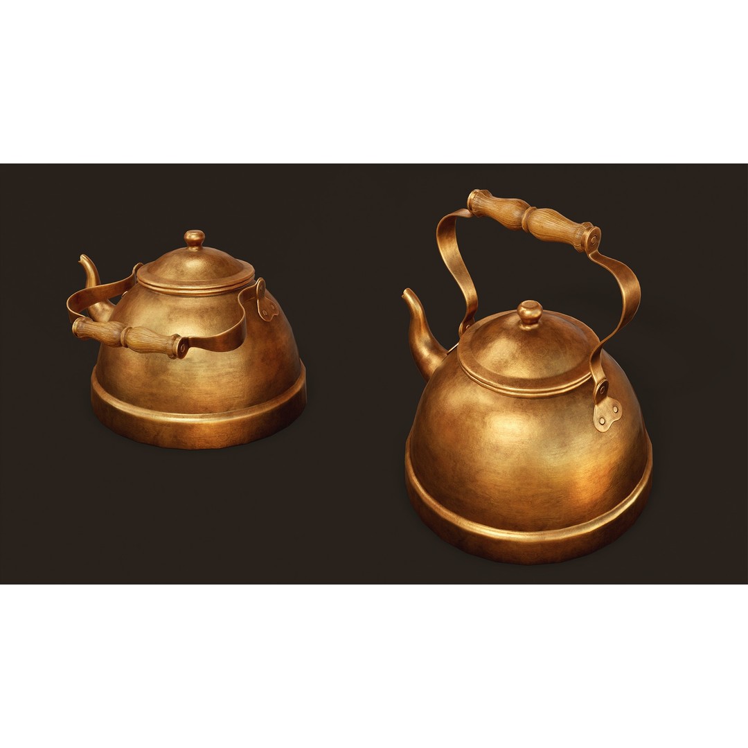 Victorian Kitchen Props Pack 3D Model – Low Poly PBR Game Asset, FBX, Unity - View 14