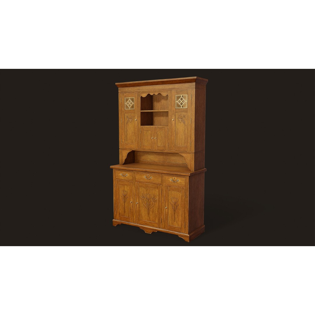 Victorian Kitchen Props Pack 3D Model – Low Poly PBR Game Asset, FBX, Unity - View 15