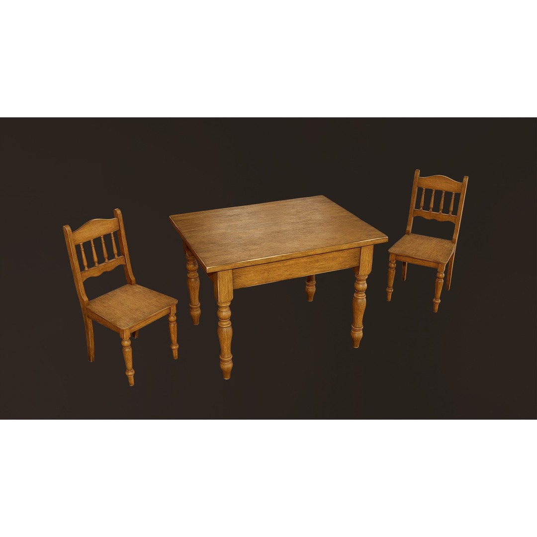 Victorian Kitchen Props Pack 3D Model – Low Poly PBR Game Asset, FBX, Unity - View 17