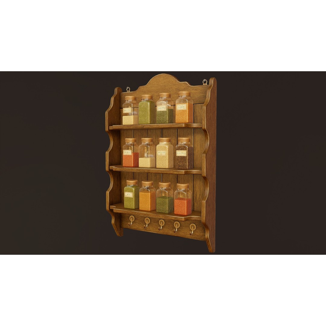 Victorian Kitchen Props Pack 3D Model – Low Poly PBR Game Asset, FBX, Unity - View 18